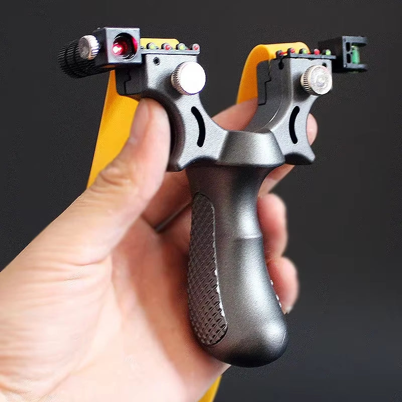 UltraShot X1 Laser Slingshot – High-Precision Hunting Catapult with Quick-Change Bands & Ergonomic Grip