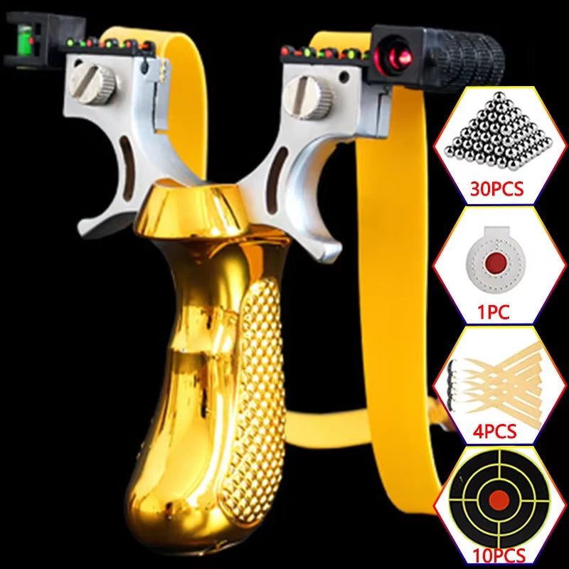 UltraShot X1 Laser Slingshot – High-Precision Hunting Catapult with Quick-Change Bands & Ergonomic Grip