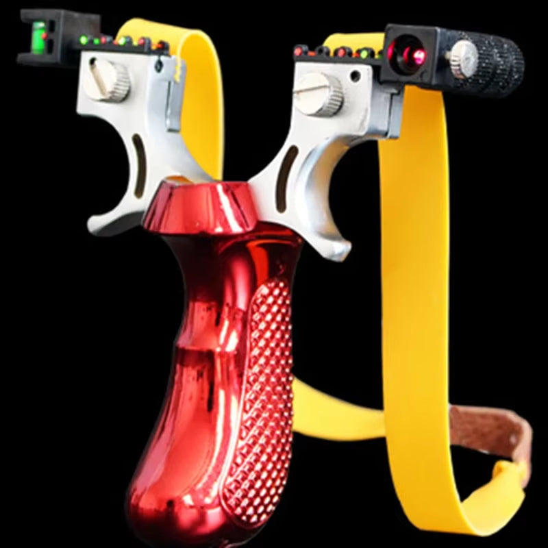UltraShot X1 Laser Slingshot – High-Precision Hunting Catapult with Quick-Change Bands & Ergonomic Grip
