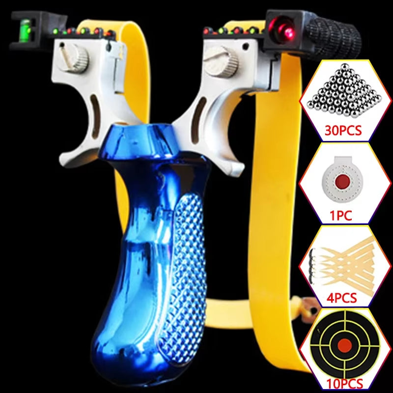 UltraShot X1 Laser Slingshot – High-Precision Hunting Catapult with Quick-Change Bands & Ergonomic Grip